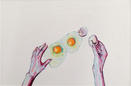 'MIXED (EGGS)' PAINTING, 2017