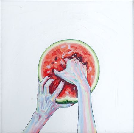 'I WAS LONELY AND UNSTABLE IN LOS ANGELES' PAINTING, 2017