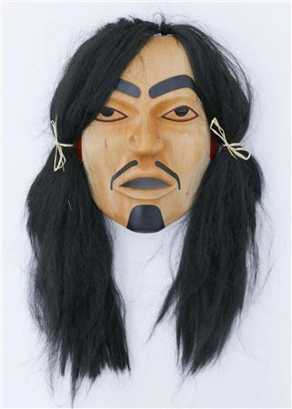 ''NAMGIS WARRIOR'' CEDAR MASK