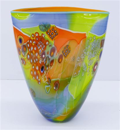 Aquarium Blown Glass Vase