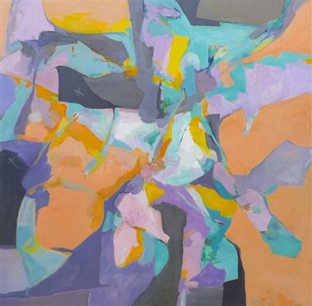 ''UNTITLED'' (LAVENDER AND ORANGE)
