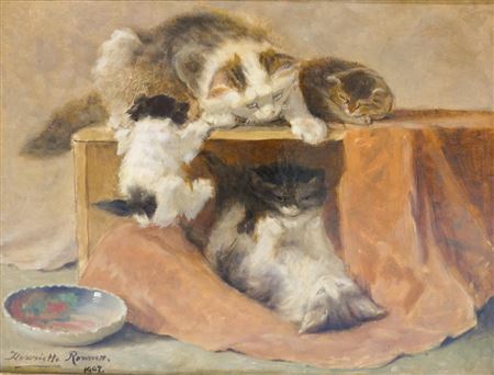 'Spelende Poesjes' (Playful Kittens)