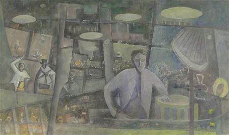 ''PIKE PLACE MARKET SCENE'' 1950 by Windsor Utley - Auction record, sale price, and art valuation. Compare with similar artists and explore comparable artworks.