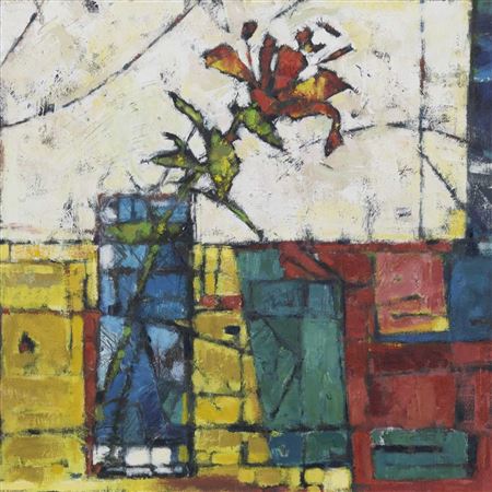 LILLY ON BRIGHT GROUND by Sally Anne Fitter - Auction record, sale price, and art valuation. Compare with similar artists and explore comparable artworks.