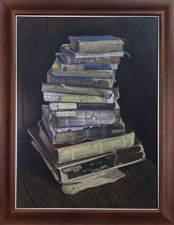 BOOK STACK by James Macdonald - Auction record, sale price, and art valuation. Compare with similar artists and explore comparable artworks.