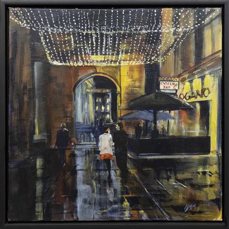 A NIGHT AT THE ROGANO by Helen McDonald Mathie - Auction record, sale price, and art valuation. Compare with similar artists and explore comparable artworks.