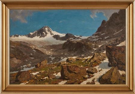 "Sonnige Gebirgslandschaft"