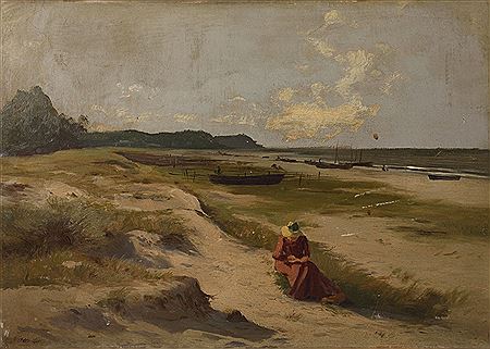 Reading on the beach
