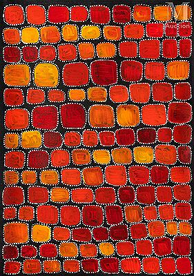 Sample artwork by Sally Clark (Born 1955), known for aboriginal painting - View similar artists and auction records