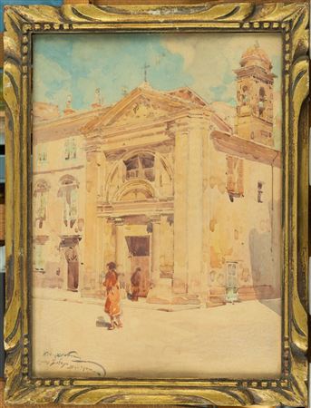 Palais Lascaris, Nice / Cours Saleya, les Pénitents rouges by Hugo Vincent Cossettini - Auction record, sale price, and art valuation. Compare with similar artists and explore comparable artworks.