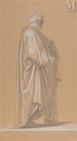 Study of a man in profile for the Presentation of Christ in the Temple after Fra Bartolomeo