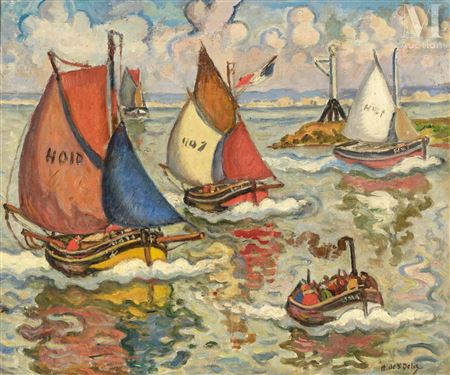 Return of fishing in Honfleur
