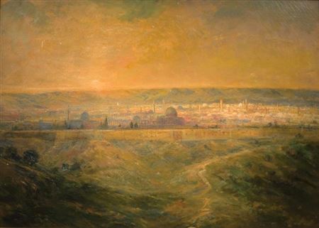 View of Jerusalem, 1911 by Lucien Whiting Powell - Auction record, sale price, and art valuation. Compare with similar artists and explore comparable artworks.