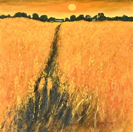 Path Through the Cornfield by June Bennett - Auction record, sale price, and art valuation. Compare with similar artists and explore comparable artworks.