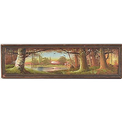 Lakeside Forest Scene