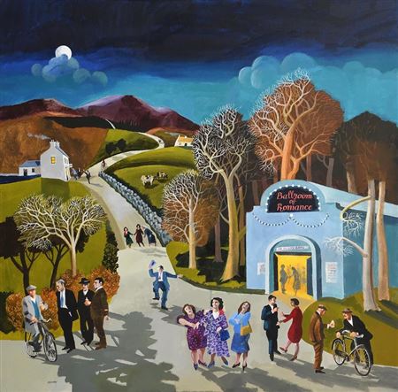 Sample artwork by Desmond Kinney (1934 - 2014), known for painting, calligraphy, murals - View similar artists and auction records