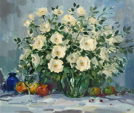 Still Life - Fruits and Flowers