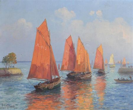 Sample artwork by Emile Gauffriaud (1877 - 1957), known for landscape, coastal painting - View similar artists and auction records