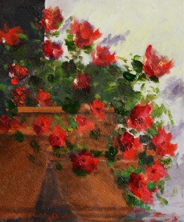 Summer Flowers (2021) by Patrick O'Dwyer - Auction record, sale price, and art valuation. Compare with similar artists and explore comparable artworks.