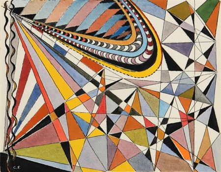 Abstract Composition by Carew Finch - Auction record, sale price, and art valuation. Compare with similar artists and explore comparable artworks.