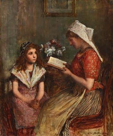 La Lecon by Léon Bellemont - Auction record, sale price, and art valuation. Compare with similar artists and explore comparable artworks.