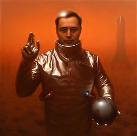 Portrait of Elon Musk