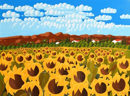 Sunflowers (2002) by Eugene McGuile - Auction record, sale price, and art valuation. Compare with similar artists and explore comparable artworks.