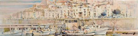 Sample artwork by Manuel Garcia (Born 1926), known for painting - View similar artists and auction records