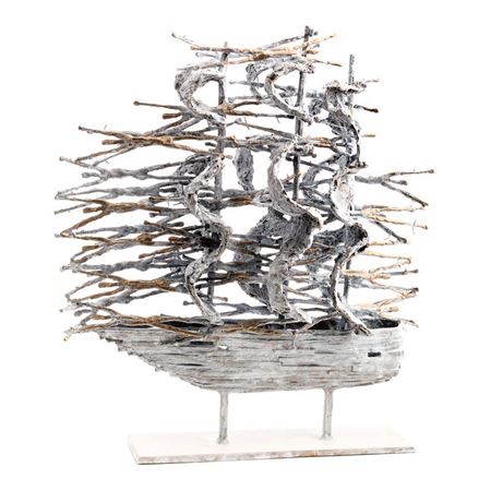 Atlantic Famine Ship by John Behan - Auction record, sale price, and art valuation. Compare with similar artists and explore comparable artworks.