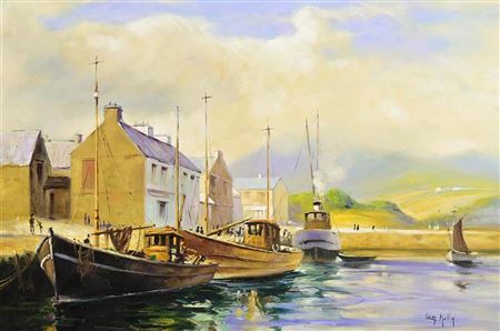 Annalong Harbour by Liam Kelly - Auction record, sale price, and art valuation. Compare with similar artists and explore comparable artworks.