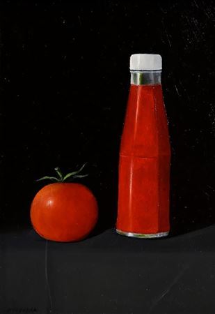 Still Life - Ketchup and Tomato