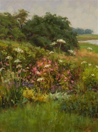 "Queen Anne's Lace" by Mitch Billis - Auction record, sale price, and art valuation. Compare with similar artists and explore comparable artworks.