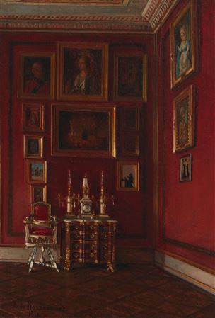 Interior With Paintings, 1918