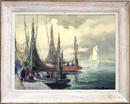 Signed lower left, titled and countersigned on the reverse.