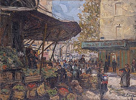 Scène de marché