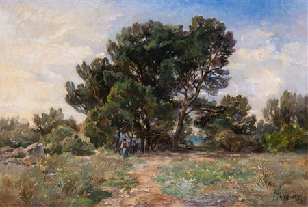 Sample artwork by Fortune Viguier (1841 - 1916), known for painting - View similar artists and auction records