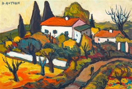 The farmhouse by Henri Autran - Auction record, sale price, and art valuation. Compare with similar artists and explore comparable artworks.