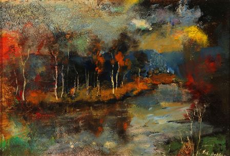 Teichlandschaft im Herbst. by Erhard Theodor Astler - Auction record, sale price, and art valuation. Compare with similar artists and explore comparable artworks.