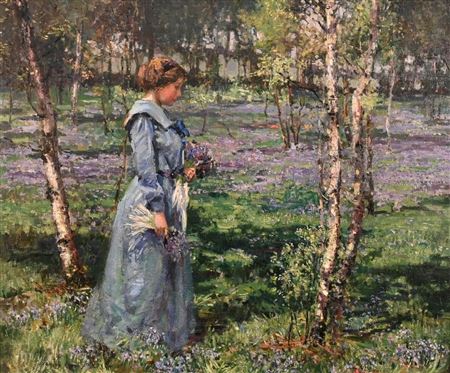 Spring Morning Among the Bluebells
