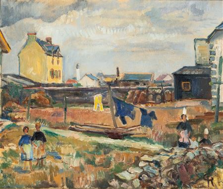Northern french landscape by Gottfried Richter - Auction record, sale price, and art valuation. Compare with similar artists and explore comparable artworks.