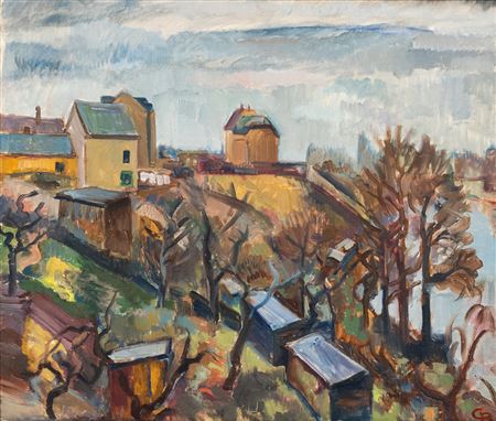 Nothern french village by the lake