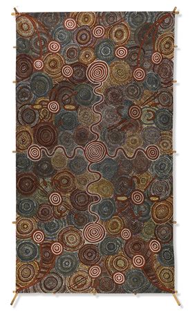 Sample artwork by Pansy Napangardi (1949 - 2006), known for aboriginal dot painting - View similar artists and auction records