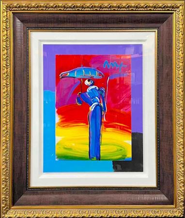 Umbrella Man With Cane