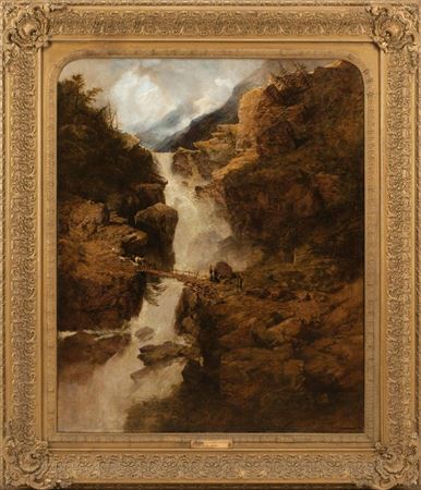 Waterfall and Road to Saeter