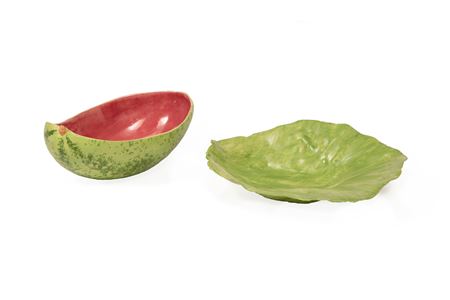 Cabbage leaf plate and Melon Bowl