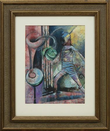 "Boy with Green Flower in Vase", 1961