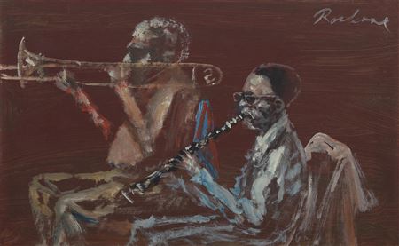 "Two Musicians: George Lewis and Louis Nelson"