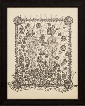 "Two Minotaurs", 1976