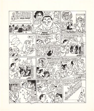 Sample artwork by Cabu (1938 - 2015), known for drawing, political cartoons, comics - View similar artists and auction records