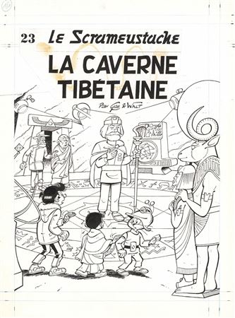 Sample artwork by GOS (Born 1937), known for drawing and publishing  detective comics, short story writing - View similar artists and auction records